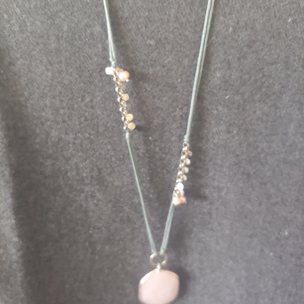 Silpada quartz pink "French Cabaret " necklace